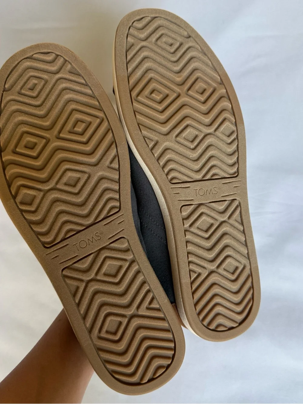 TOMS Men's Alpargata Fwd Mid Vintage Twill Slip-On Espadrilles in dark grey